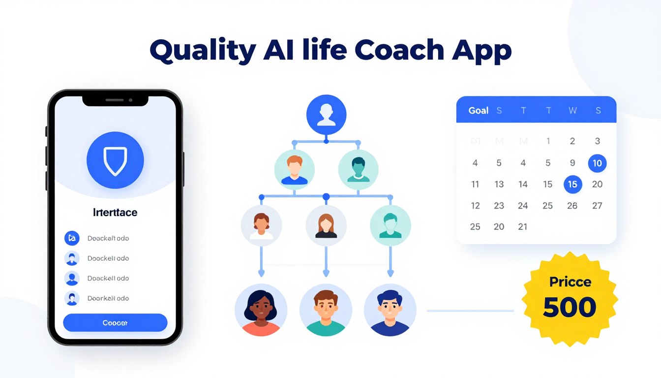 AI life coach app features checklist with voice check-ins and goal tracking