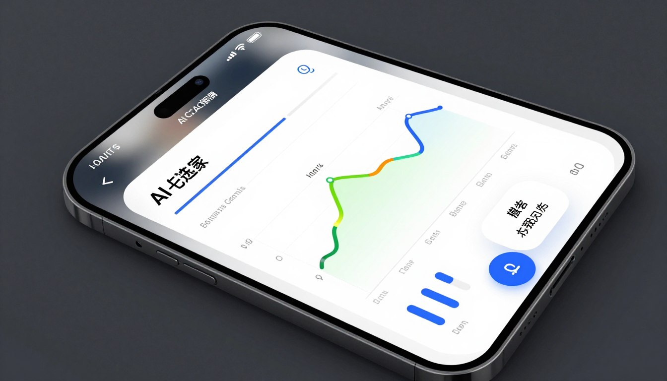 AI coaching interface showing smart goal setting dashboard with progress tracking
